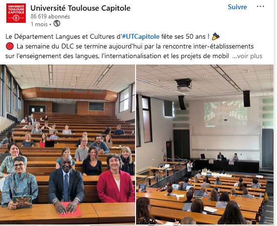 Université Toulouse Capitole : Président Hugues Kenfack, Madhura Joshi, Laura Hartwell